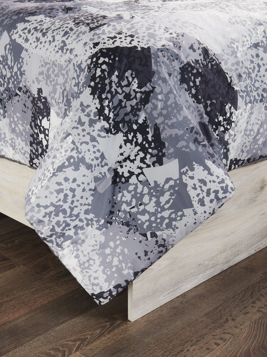 Axel 3-Piece Twin Comforter Set - Grey