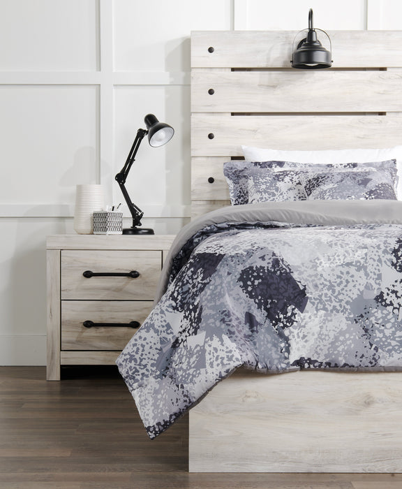 Axel 3-Piece Twin Comforter Set - Grey