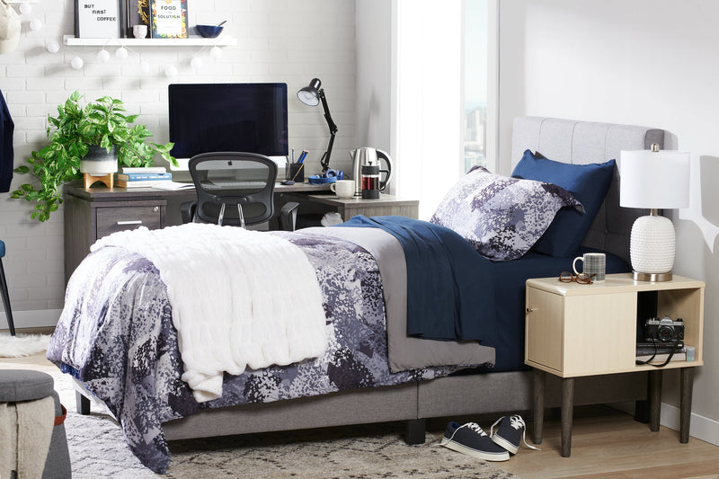 Axel 3-Piece Twin Comforter Set - Grey