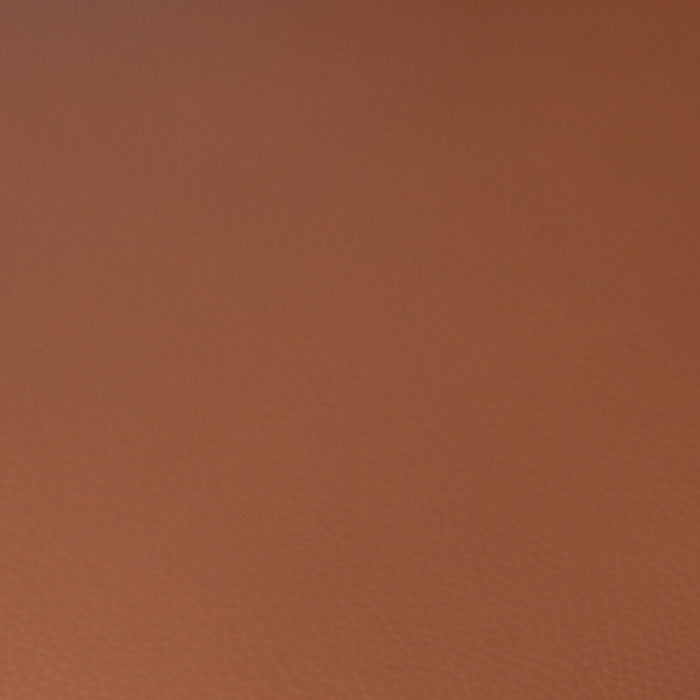 Aydin 27.5\" Genuine Leather Pushback Reclining Accent Chair with Wood Armrests and Legs - Camel Orange