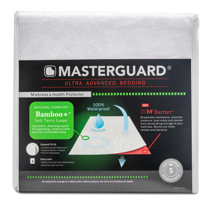 Masterguard® Bamboo™ Full Mattress Protector with 2 Standard Pillows