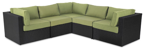 Barbados 5-Piece Patio Set – Green  