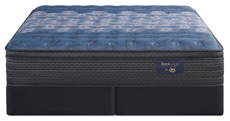 Serta Back Logic 1.1 Eurotop Medium King Mattress Set