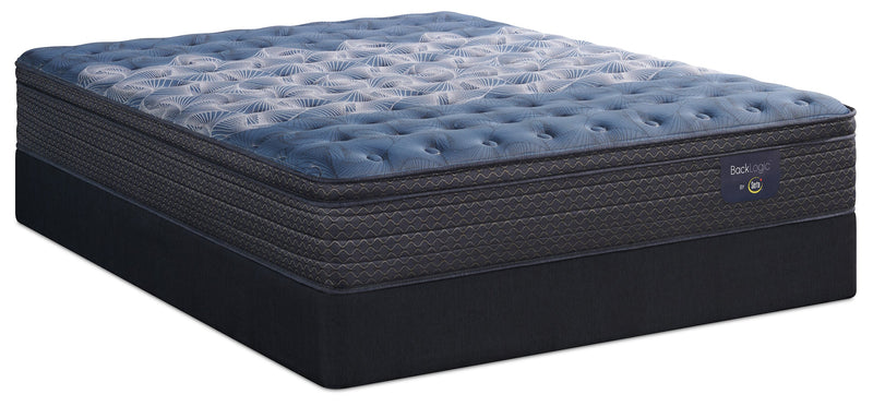 Serta Back Logic 1.1 Eurotop Medium Twin Mattress Set