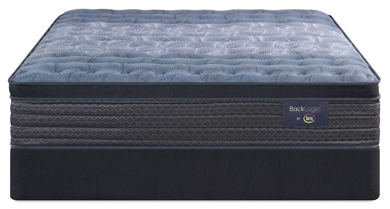 Serta Back Logic 2.0 Eurotop Firm Queen Mattress Set