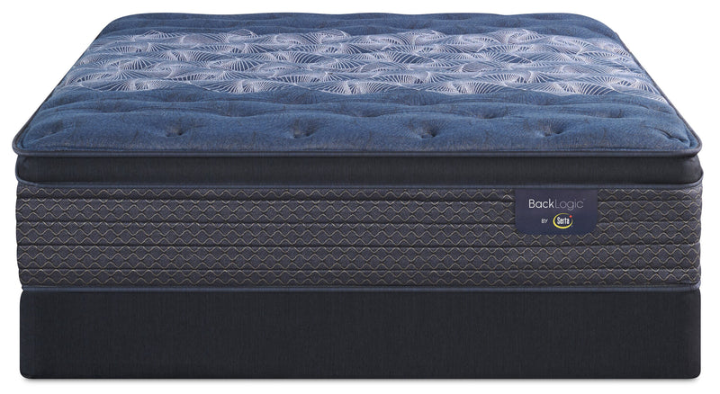 Serta Back Logic 3.0 Eurotop Plush Queen Mattress Set