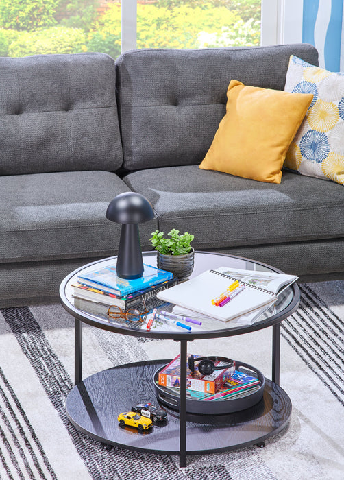 Beech 11” Modern Acrylic Portable Indoor/Outdoor Table Lamp with USB Port - Black