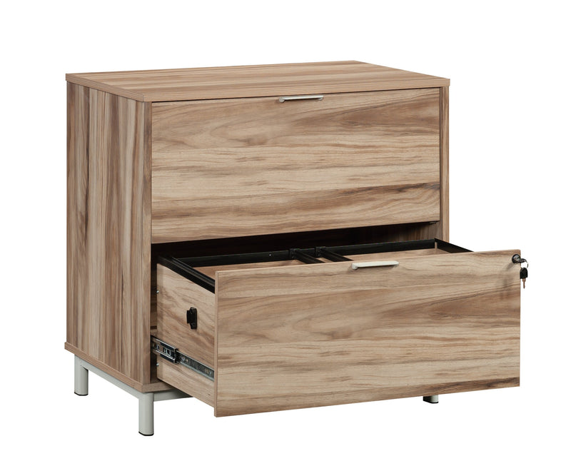 Bergen Circle 30.35\" Commercial Grade 2-Drawer Filing Cabinet - Natural Wood 