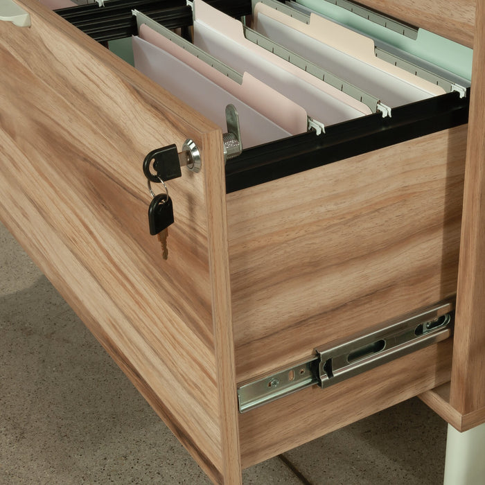 Bergen Circle 30.35\" Commercial Grade 2-Drawer Filing Cabinet - Natural Wood 