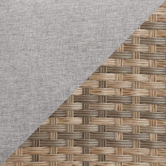 Bergen 2-Piece Outdoor Patio Sectional with Left-Hand & Right-Hand Sofas - Hand-Woven Resin Wicker, UV & Weather Resistant - Grey