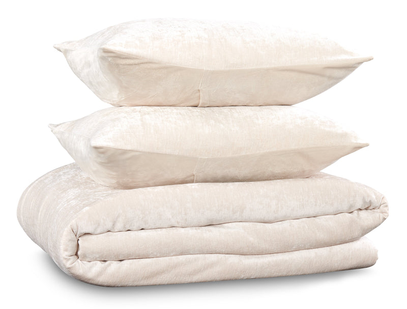 Bellflower Grove 3-Piece Full/Queen Comforter Set - Cream