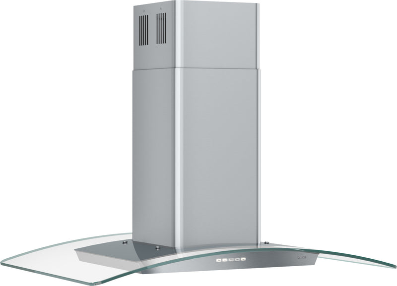 Brisas by Zephyr  36\" Curved Glass Range Hood - Stainless Steel - BML-E36CG