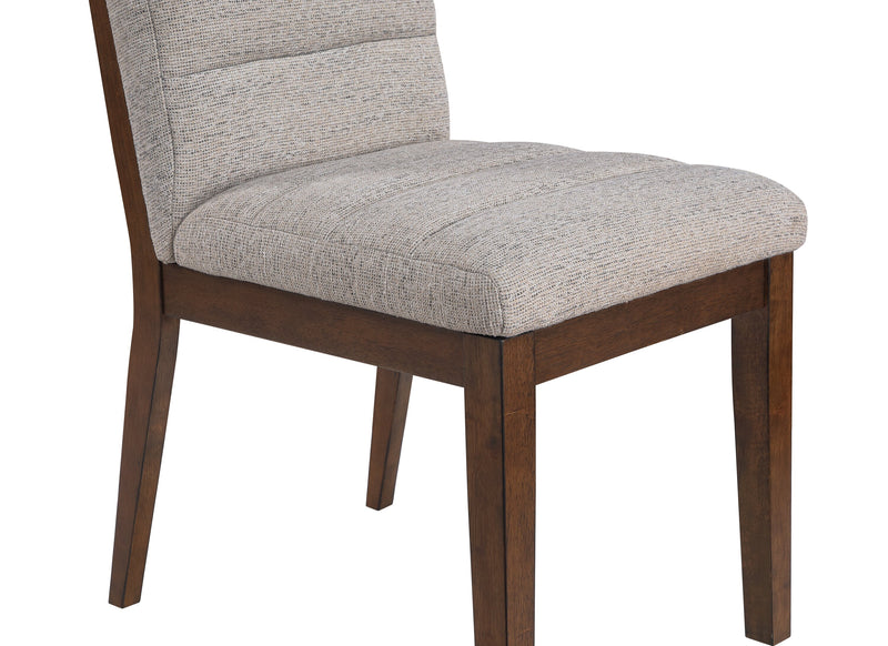 Boden Dining Chair with Polyester Fabric  - Beige & Brown