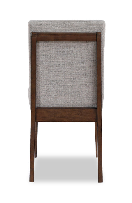 Boden Dining Chair with Polyester Fabric  - Beige & Brown