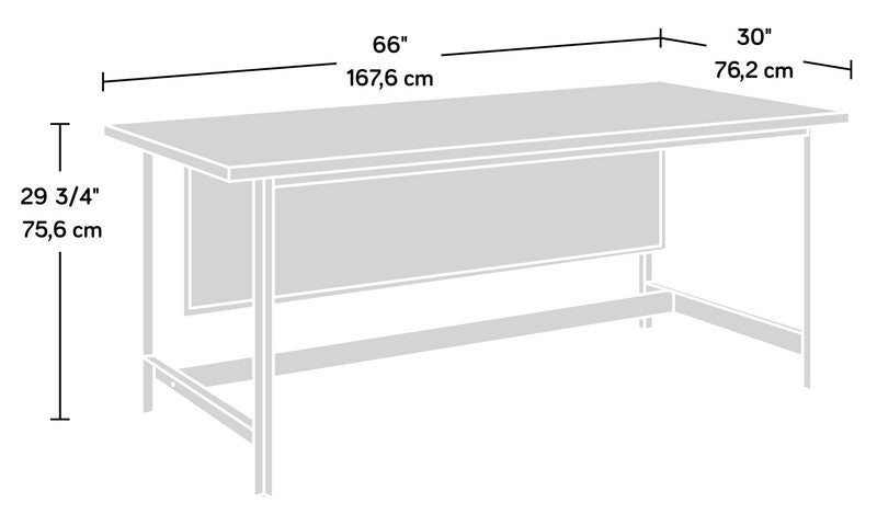 Briarbrook 65.98\" Commercial Grade Table Office Desk - Brown