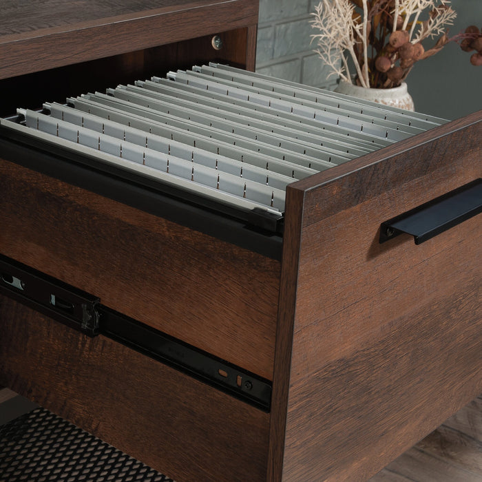 Briarbrook 64.02\" Commercial Grade Office Credenza with 2-Drawers & Cabinets - Brown