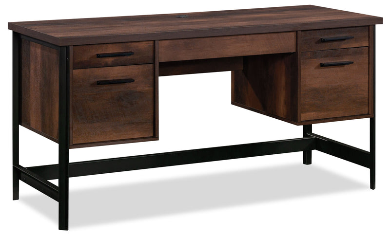 Briarbrook 60\" Commercial Grade Computer Office Desk with 5-Drawers - Brown