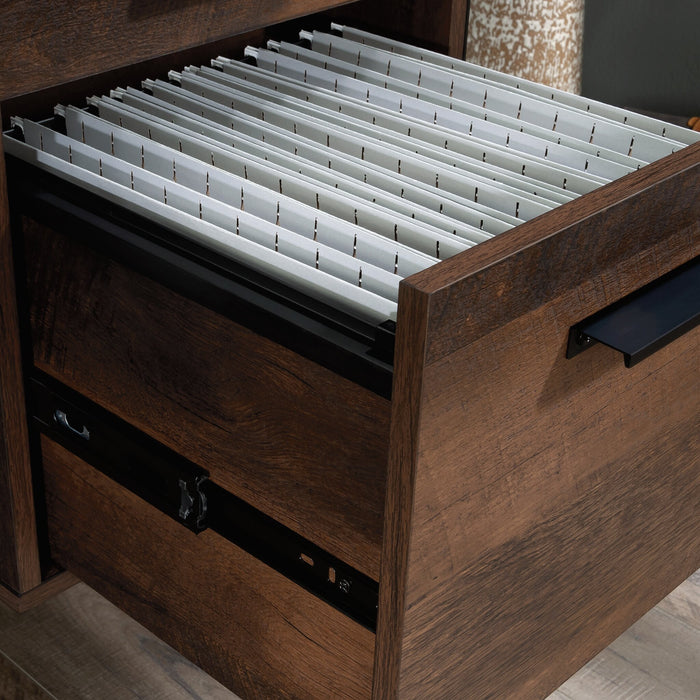 Briarbrook 60\" Commercial Grade Computer Office Desk with 5-Drawers - Brown