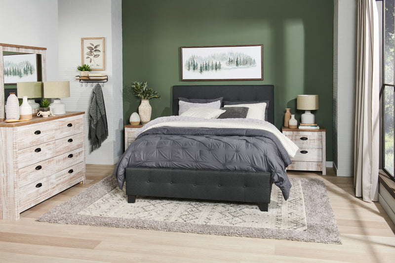 Brianna 3-Piece Full/Queen Comforter Set - Dark grey