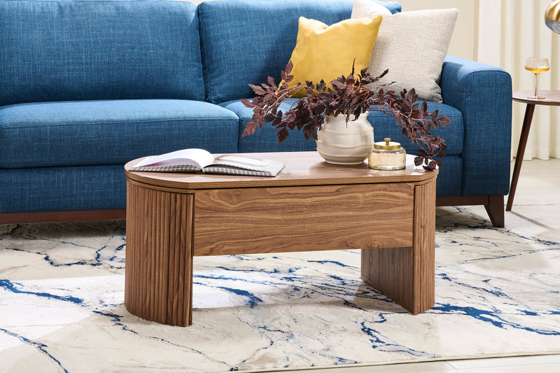 Briggs 39.76\" Lift Top Coffee Table with Storage - Brown