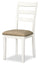 ["Bryn Dining Chair with Fabric Seat, Ladder-Back – White"]