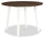 ["Bryn Drop-Leaf Dining Table, 42##PACKAGEDETAILSquot; Round - Two-Tone White & Brown"]