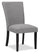 ["Burk Dining Chair with Polyester Fabric - Grey"]