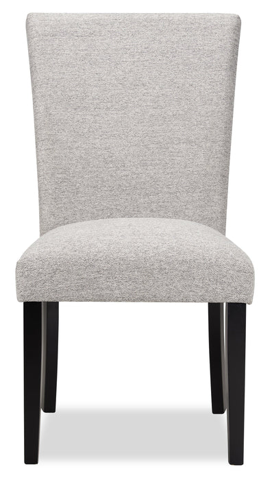 Burk Dining Chair with Polyester Fabric - White