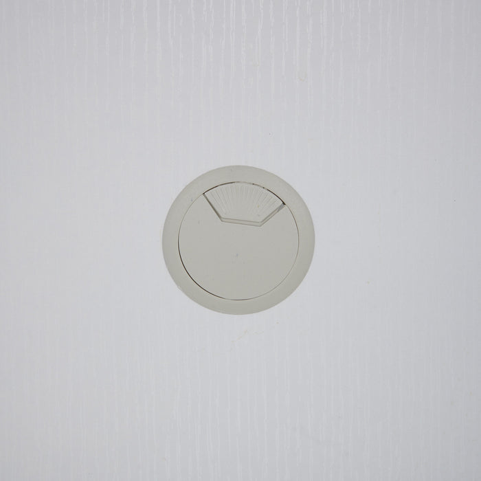 Cade 20.75\" Modern Audio Stand with Storage and Cable Management  - Whitewash