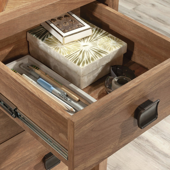 Cannery Bridge Commercial Grade Computer Office Desk with 3-Drawers & Cabinet - Brown