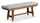 ["Cedar Dining Bench with Polyester Fabric, Pine Wood, Trestle-Base, 60##PACKAGEDETAILSquot;W - Brown"]