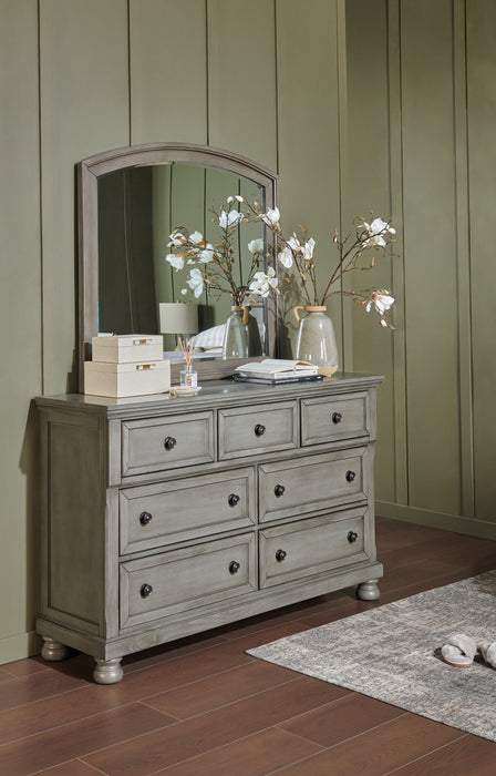 Chelsea Bedroom Dresser Mirror - Grey