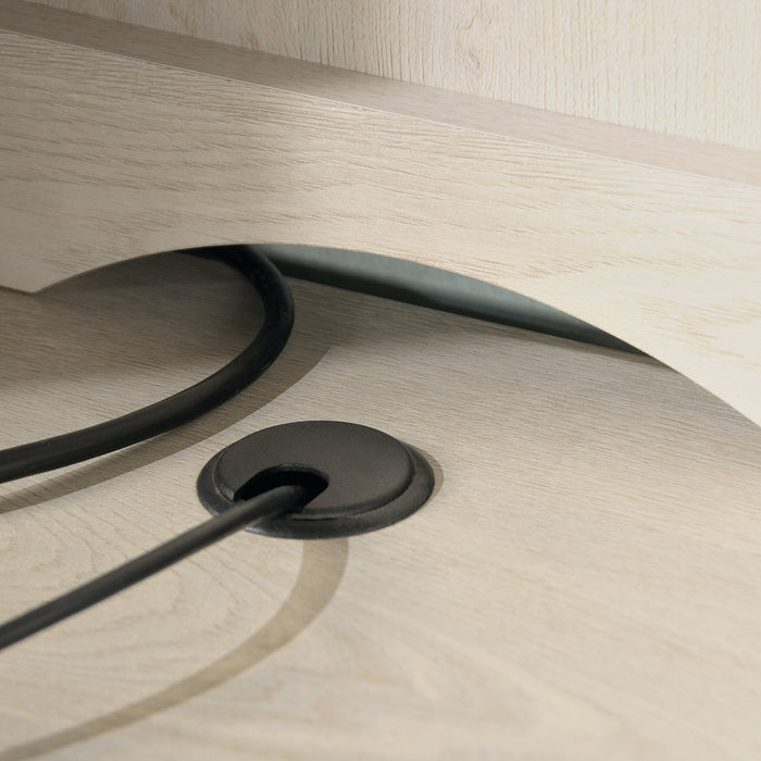 Costa 59.06\" Commercial Grade Computer Hutch with Cubbyholes - Chalked Chestnut