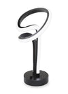 11\" Matte Black and Rose Gold Loop Design LED Table Lamp