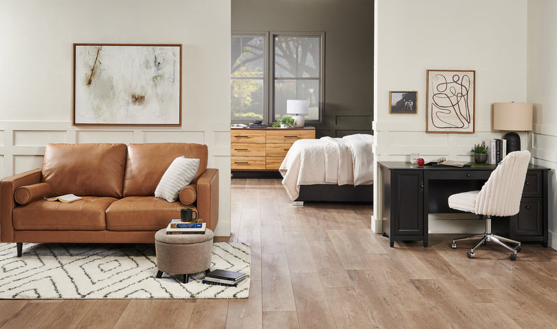 Neutral Mood II Framed Canvas with Embellishment - 31\" x 41\"