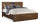 ["Scott Living Dante Panel Bed with Headboard & Frame, Brown - Queen Size"]