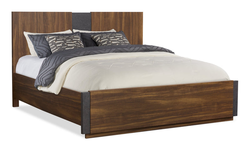 Scott Living Dante 6pc Bedroom Set with Bed, Dresser, Mirror & Nightstand, Brown - Queen Size