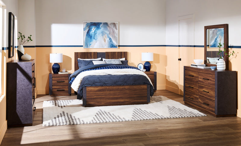 Scott Living Dante Bedroom Dresser Mirror - Brown