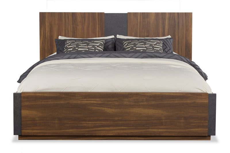 Scott Living Dante 6pc Bedroom Set with Bed, Dresser, Mirror & Nightstand, Brown - Queen Size