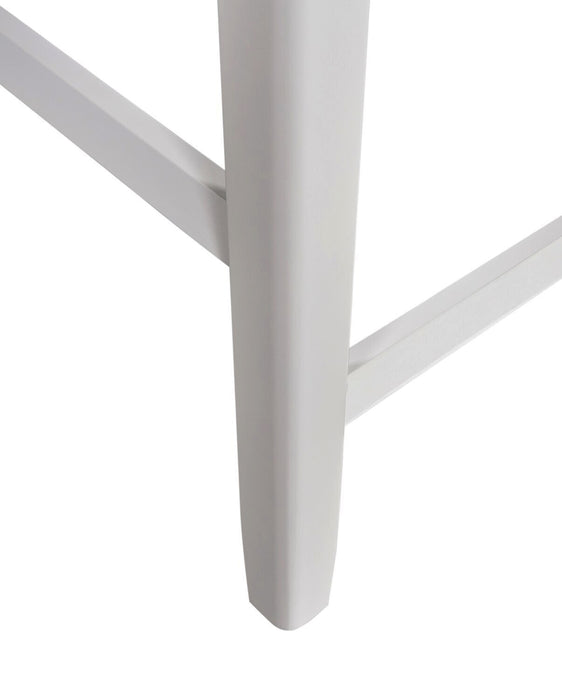 Dena 5pc Counter-Height Dining Set with Table & Chairs, 42-60\"W Extension, Round  - Dove Grey