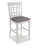 ["Dena Counter-Height Dining Chair with Linen-Look Fabric -  Dove Grey"]