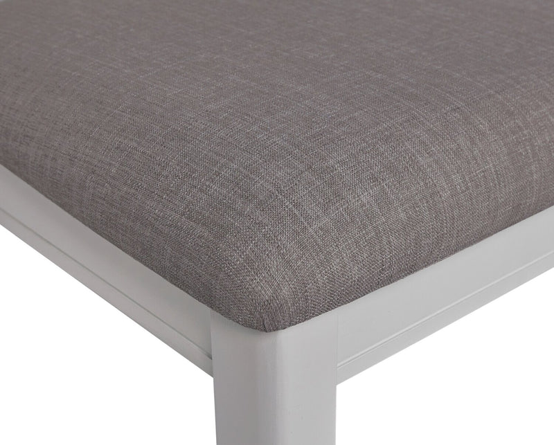 Dena Dining Chair with Linen-Look Fabric - Dove Grey