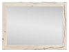 ["Derekson Bedroom Dresser Mirror - Rustic White"]