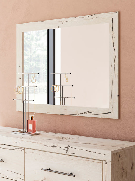 Derekson Bedroom Dresser Mirror - Rustic White