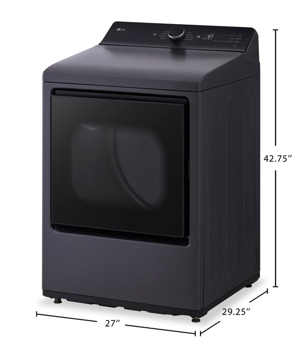 LG 7.3 Cu. Ft. Electric Dryer - Matte Black - DLE8400BE
