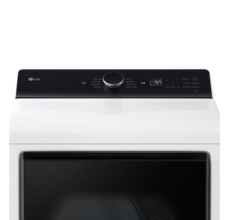 LG 6.3 Cu. Ft. Top-Load Washer with EasyUnload™ and 7.3 Cu. Ft. Electric Dryer with EasyLoad™