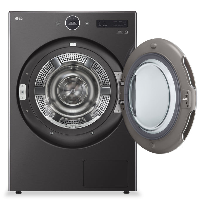 LG 5.8 Cu. Ft. Front-Load Washer with AI DD™ 2.0 and 7.8 Cu. Ft. DirectDrive® Heat Pump Dryer 