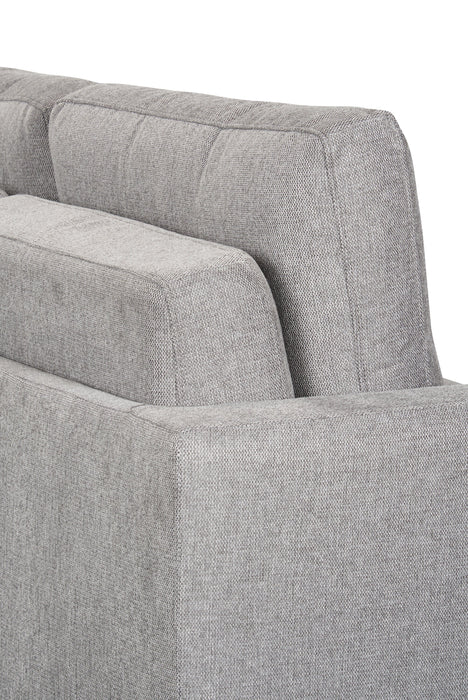 Drift 66.5\" Linen-Look Fabric Sleeper Sofa with Track Arms - Grey