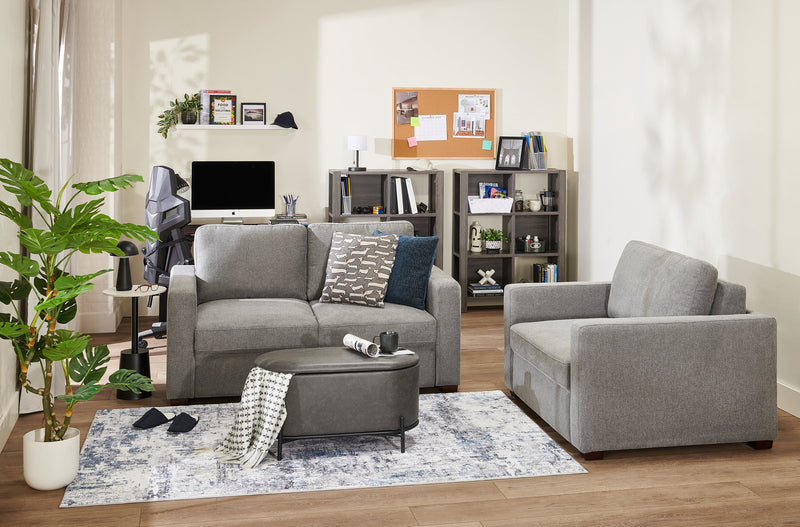 Nevan 14\" Accent Table with White Sintered Stone Top - Black