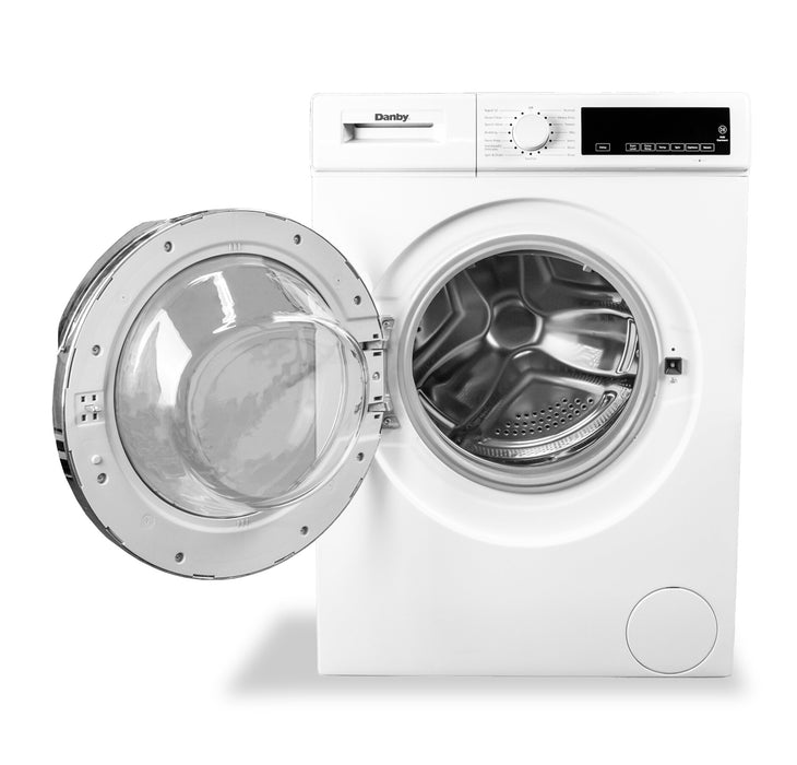 Danby 2.2 Cu. Ft. Compact Front-Load Washer with Steam and 4 Cu. Ft. Condensing Dryer - White 